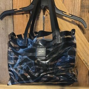 Dooney & Bourke Black and Gray Swirl Tote